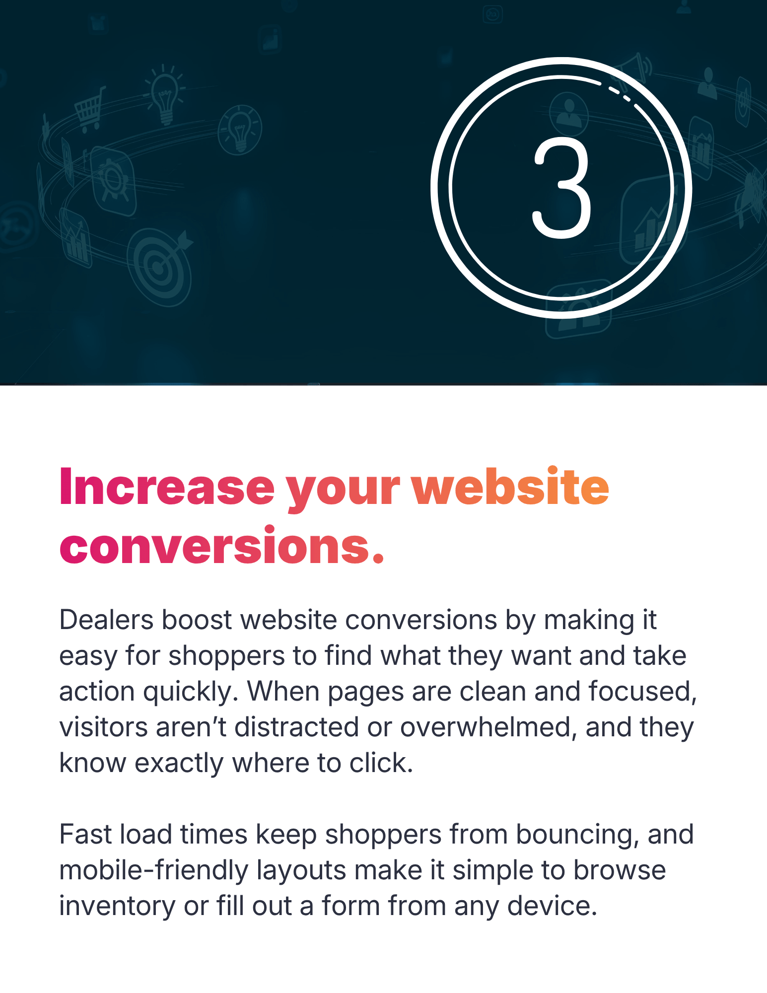 Increase your website conversions.