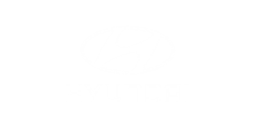 White Hyundai logo