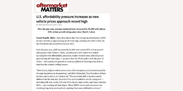 Used After Market Matters_U.S. affordability pressure increases as new vehicle prices approach record high-1